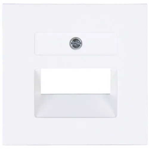 Kopp 371713000 centraalplaat RJ45 wandcontactdoos 1- en 2-voudig HK07 Athenis arctic wit glans