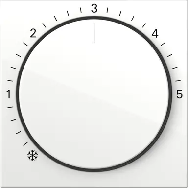 Gira 270603 knop ruimtetemperatuurregelaar Systeem 55 wit glans