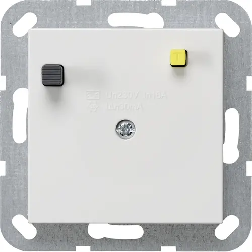 Gira 266403 aardlekschakelaar 30 mA Systeem 55 wit glans