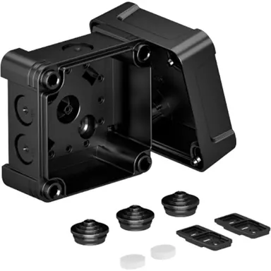 OBO X02 SW kabeldoos 95x95x72mm 7- invoeren M20 IP67 zwart