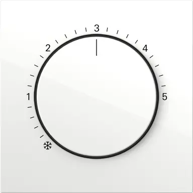 Gira 2706112 knop ruimtetemperatuurregelaar F100 wit glans