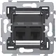 Niko 170-79362 draagring 2x RJ45 UTP CAT6 schuine uitvoering geschikt voor PoE