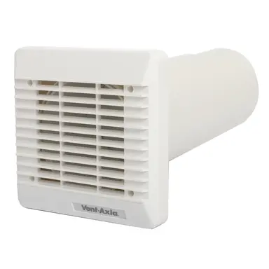 Vent-Axia MDVSW 100 muurdoorvoer met rooster wit d