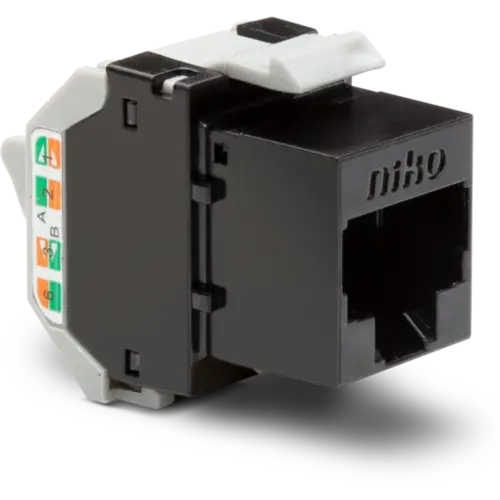 Niko 650-45072 RJ45 data connector UTP CAT6A tot 500 MHz PoE-geschikt