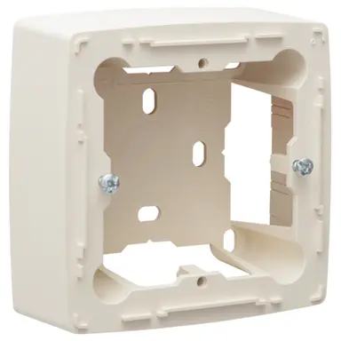 Niko 100-77100 opbouwbak 1-voudig zonder afdekraam Original cream