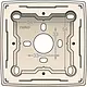 Niko 100-77100 opbouwbak 1-voudig zonder afdekraam Original cream
