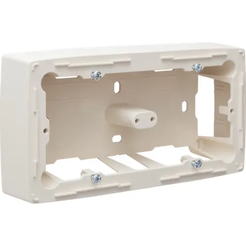 Niko 100-77500 opbouwbak 2-voudig zonder afdekraam Original cream