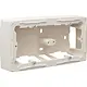 Niko 100-77500 opbouwbak 2-voudig zonder afdekraam Original cream