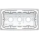 Niko 101-77500 opbouwbak 2-voudig zonder afdekraam Original white
