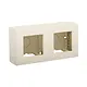 Niko 100-80200 opbouwbak incl. vast afdekraam 2-voudig Original cream