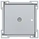 Niko 121-77001 afwerkingsset voor 1-kanaals inbouw RF-ontvanger sterling coated