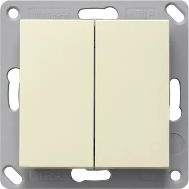 Gira 517801 RF wandzender 2-voudig voor KNX Systeem 55 creme glans