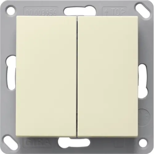 Gira 517801 RF wandzender 2-voudig voor KNX Systeem 55 creme glans