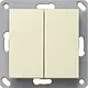 Gira 517801 RF wandzender 2-voudig voor KNX Systeem 55 creme glans