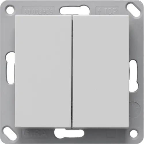 Gira 5178015 RF wandzender 2-voudig voor KNX Systeem 55 grijs mat