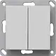 Gira 5178015 RF wandzender 2-voudig voor KNX Systeem 55 grijs mat