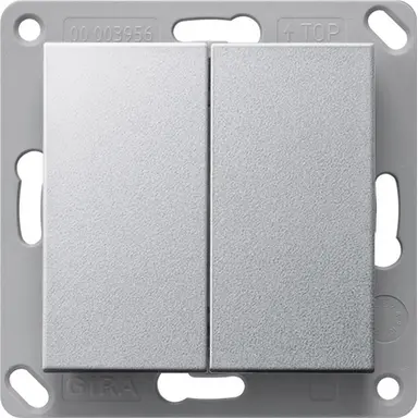 Gira 517826 RF wandzender 2-voudig voor KNX Systeem 55 aluminium mat