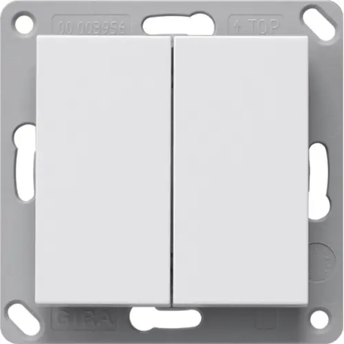 Gira 517827 RF wandzender 2-voudig voor KNX Systeem 55 wit mat