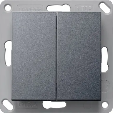 Gira 517828 RF wandzender 2-voudig voor KNX Systeem 55 antraciet mat