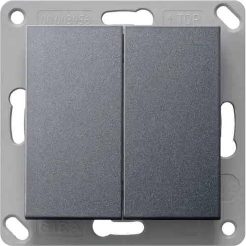 Gira 517828 RF wandzender 2-voudig voor KNX Systeem 55 antraciet mat