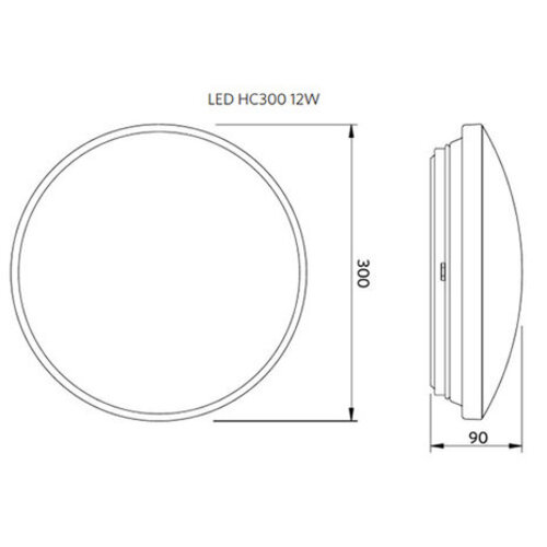 Opple 520020000100 plafond/wandarmatuur LED 12W 2700K Apollo III wit