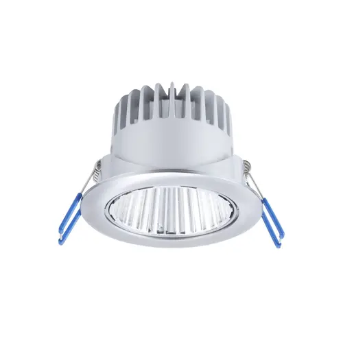 Opple 140061279 inbouwspot kantelbaar LED 8W dimbaar 3000K IP44 geborsteld alu HQ2