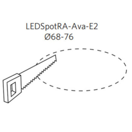 Opple 541003207700 inbouwspot LED 7W dimbaar 2700K Ava E2 aluminium