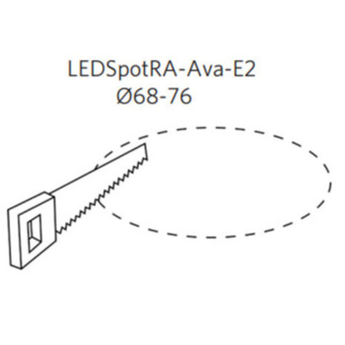 Opple 541003207700 LED-inbouwspot 7W 520lm 2700K IP44 dimbaar aluminium