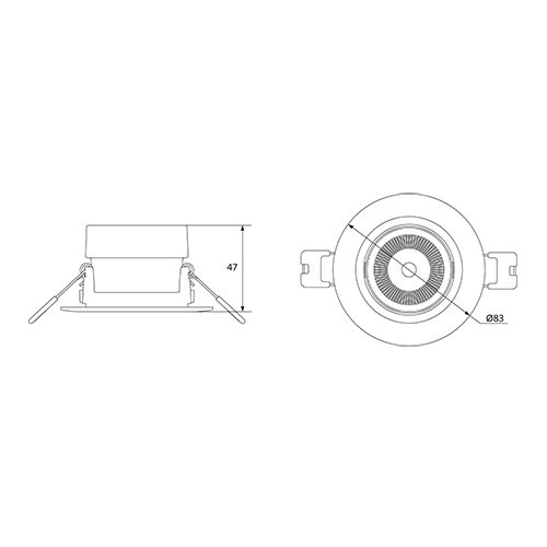 Opple 541003411100 LED inbouwspot Chiara 6W kantelbaar 4000K wit