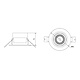 Opple 541003411100 LED inbouwspot Chiara 6W kantelbaar 4000K IP44 mat wit