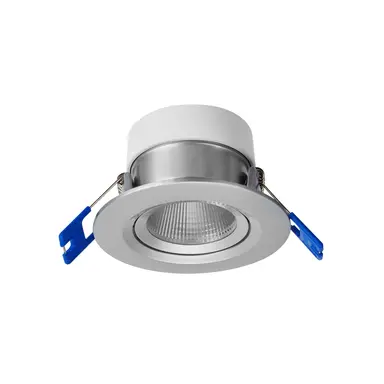 Opple 541003410800 LED inbouwspot Chiara 6W kantelbaar 2700K IP44 mat aluminium