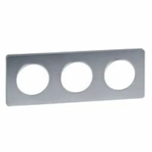 Schneider S530806J afdekraam 3v odt aluminium