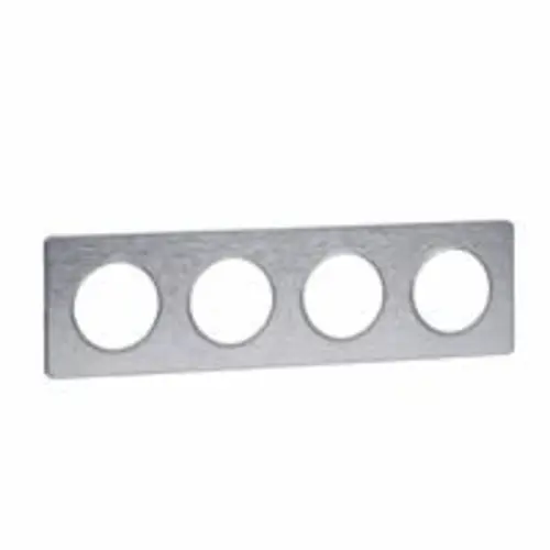 Schneider S530808J afdekraam 4v odt aluminium