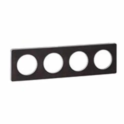 Schneider S530808P afdekraam 4v odt wenge/alu