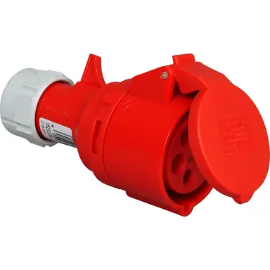 Kopp 182600009 CEE koppelcontactstop 5p 32A 400V rood