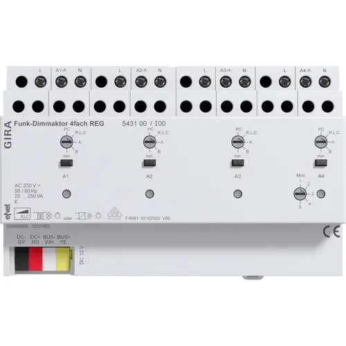 Gira 543100 dimactor 4-voudig 250 W eNet