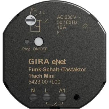 Gira 542300 mini schakel- of drukactor 1-voudig eNet