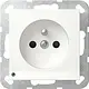 Gira 448903 wandcontactdoos penaarde Belgie verhoogde aanraakbeveiliging met LED orientatielicht Systeem 55 wit glans
