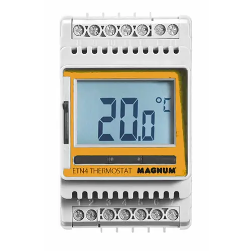 MAGNUM 892551 ETN-4 Digitale DIN-Rail Thermostaat -20/+70°C 16Amp/230V