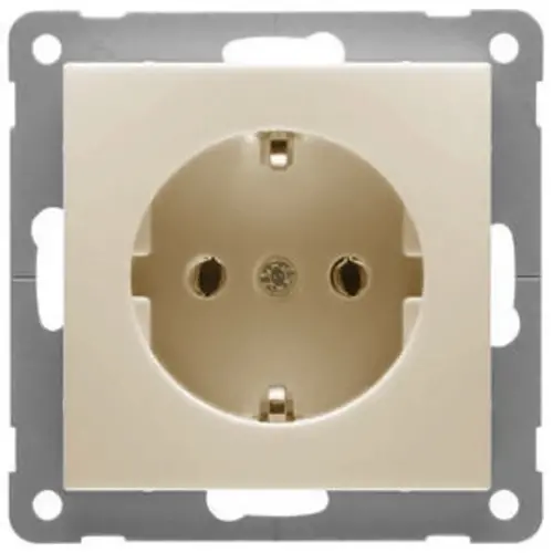 PEHA 11.6511.03 wandcontactdoos randaarde steekklem Badora creme OP=OP