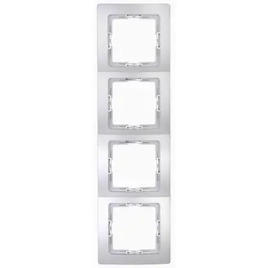 Kopp 308720002 afdekraam 4-voudig HK05 Paris zilver OP=OP