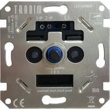 Tradim 2485H universele LED-dimmer 3-70W OP=OP