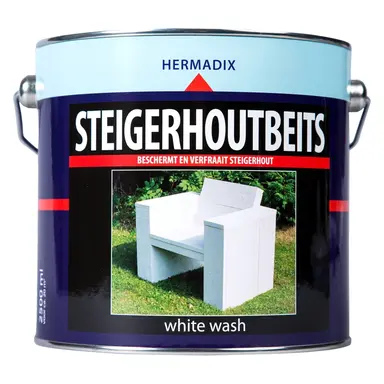 Hermadix 25.225.02 steigerhoutbeits white wash 2500ml OP=OP