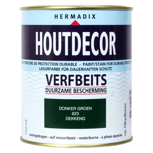 Hermadix 25.862.31 houtdecor verfbeits 623 donker groen 750ml OP=OP