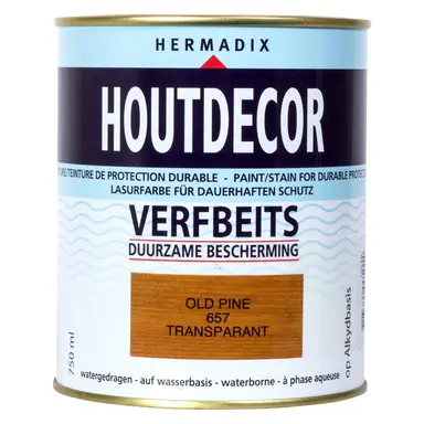 Hermadix 25.865.71 houtdecor verfbeits 657 old-pine 750ml OP=OP