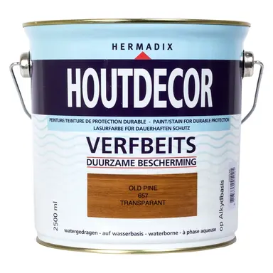 Hermadix 25.865.72 houtdecor verfbeits 657 old-pine 2500ml OP=OP