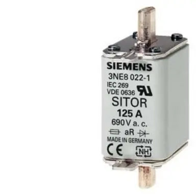 Siemens 3NE8021-1 Smeltpatroon (mes) NH00 100A
