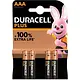 Duracell MN 2400 BLS AAA batterij 1.5V alkaline set van 4 stuks OP=OP