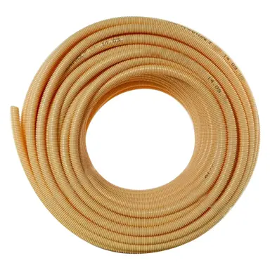 Frankische 951 hs creme flexibele buis 16 mm 5/8 PVC met gladde binnenlaag creme rol 100 meter