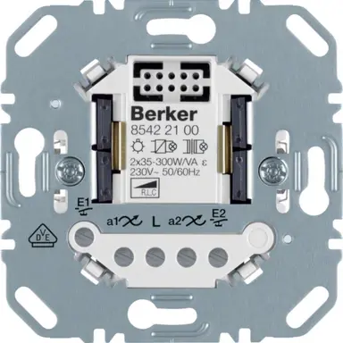 Berker 85422100 serietastdimmer universeel LED 2x 12-40 W